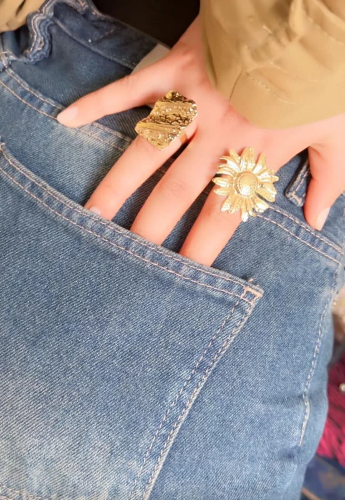 Bague fleur marguerite 🌼 thumbnail 3
